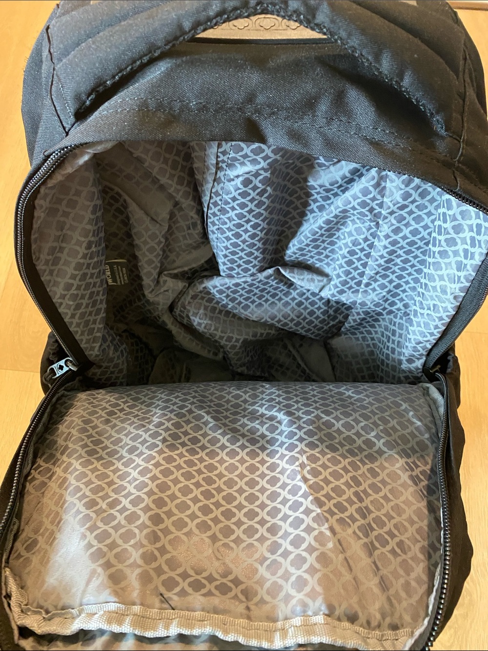 Rolling Black Backpack - Picture 7 of 9